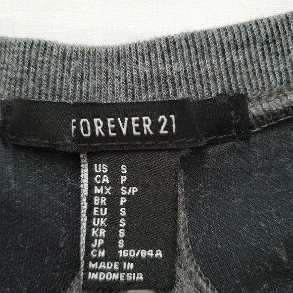 Forever 21 Women's Long Sleeve Cover-Up Style Bodycon Knit Gray Dress Size Small - Picture 13 of 13